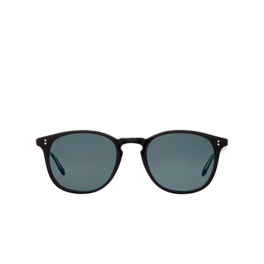 Garrett Leight KINNEY Sunglasses BK/SFPBS black/semi-flat pure blue smoke - front view