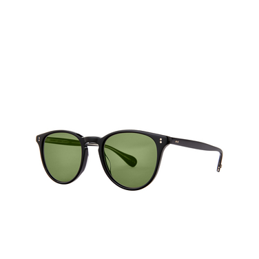 Garrett Leight MANZANITA Sunglasses BK/GRN black/green - three-quarters view