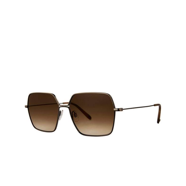 Garrett Leight MEADOW Sunglasses ATG-VINBRT/BRNTG antique gold-vintage burnt tortoise/brunette gradient - 2/4