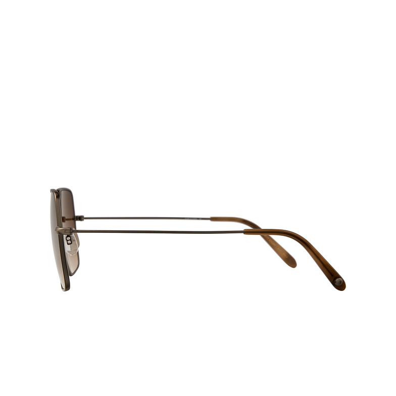 Garrett Leight MEADOW Sunglasses ATG-VINBRT/BRNTG antique gold-vintage burnt tortoise/brunette gradient - 3/4