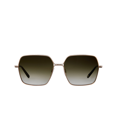 Garrett Leight MEADOW Sunglasses G-DGFR/OG gold-douglas fir/olive gradient - front view