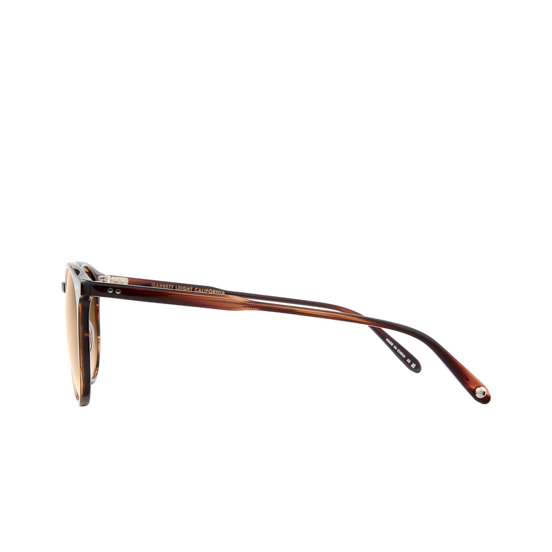 Garrett Leight MORNINGSIDE Sunglasses RWT/SFBRNTG redwood tortoise/semi-flat brunette gradient - 3/4