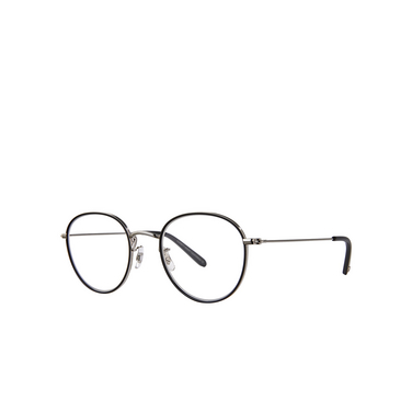 Garrett Leight PALOMA Eyeglasses BK-SV black-silver - three-quarters view