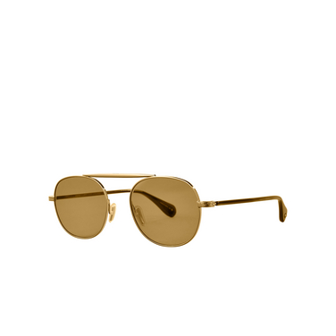 Garrett Leight VAN BUREN II Sunglasses G-DGFR/FPMP gold-douglas fir/flat pure maple - three-quarters view