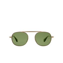 Garrett Leight VAN BUREN II Sunglasses G-SAPT/FPGN gold-sap tortoise/flat pure green