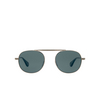 Garrett Leight VAN BUREN II Sunglasses SV-SGY/FPBS silver-sea grey/flat pure blue smoke - product thumbnail 1/3