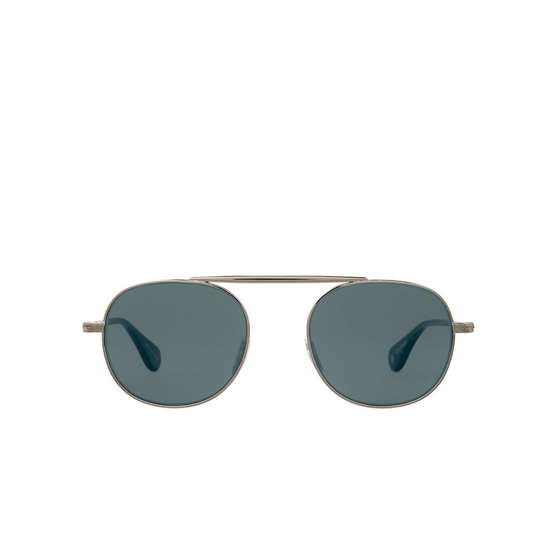 Garrett Leight VAN BUREN II Sunglasses SV-SGY/FPBS silver-sea grey/flat pure blue smoke - 1/3