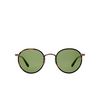 Garrett Leight WILSON Sunglasses SPBRNSH-CO/SFPGN spotted brown shell-copper/semi-flat pure green - product thumbnail 1/4