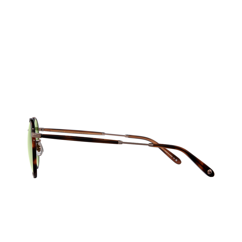 Garrett Leight WILSON Sunglasses SPBRNSH-CO/SFPGN spotted brown shell-copper/semi-flat pure green - 3/4