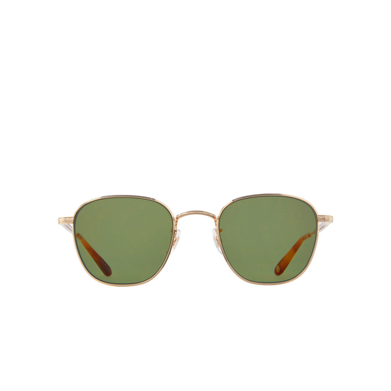 Garrett Leight WORLD Sunglasses G-EMT/SFGRN gold-ember tortoise/semi-flat green - 1/4