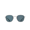 Garrett Leight WORLD SUN Sonnenbrillen S-SGY/SFBS silver-sea grey/semi-flat blue smoke - Produkt-Miniaturansicht 1/4