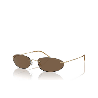 Giorgio Armani AR1508M Sunglasses 300273 matte pale gold - three-quarters view