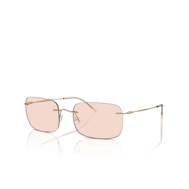 Giorgio Armani AR1512M Sunglasses 300273 pale gold - three-quarters view
