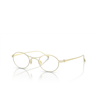 Giorgio Armani AR5135T Eyeglasses 3355 matte pale gold - three-quarters view
