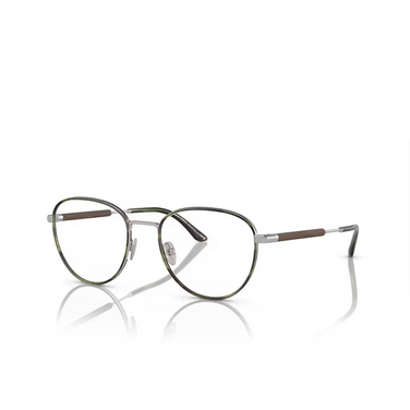 Giorgio Armani AR5137J Eyeglasses 3045 matte silver - three-quarters view