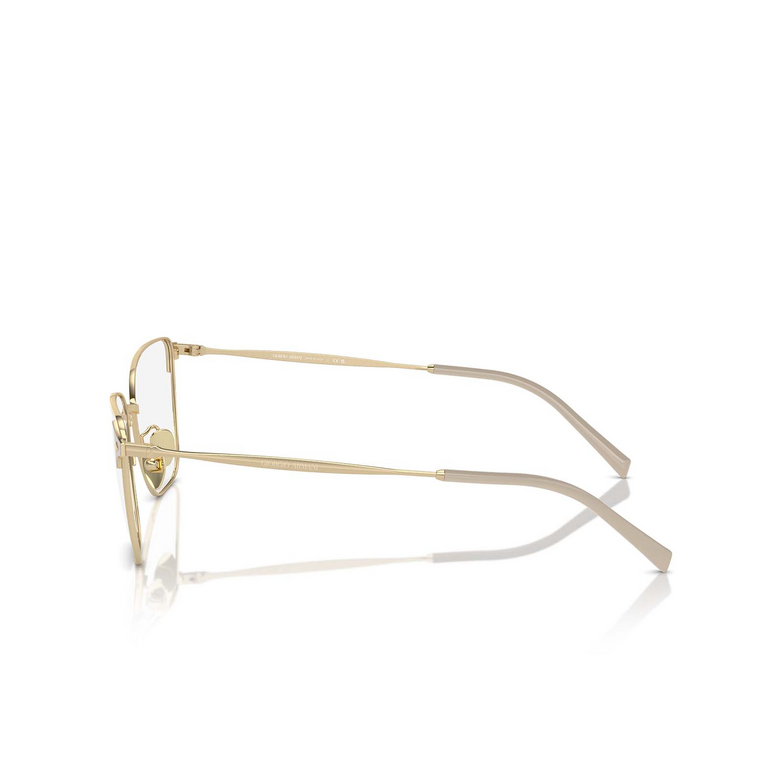 Lunettes de vue Giorgio Armani AR5144 3377 pale gold - 3/4