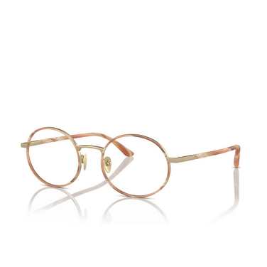 Giorgio Armani AR5145J Eyeglasses 3002 matte pale gold - three-quarters view