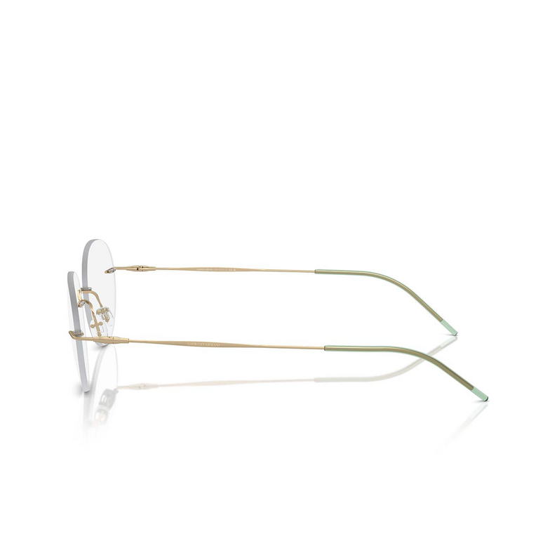 Giorgio Armani AR5147 Eyeglasses 3002 matte pale gold - 3/4