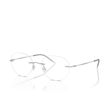 Giorgio Armani AR5147 Eyeglasses 3045 matte silver - three-quarters view