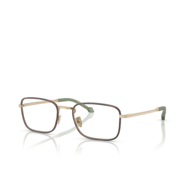 Giorgio Armani AR5152J Eyeglasses 3002 matte pale gold - three-quarters view