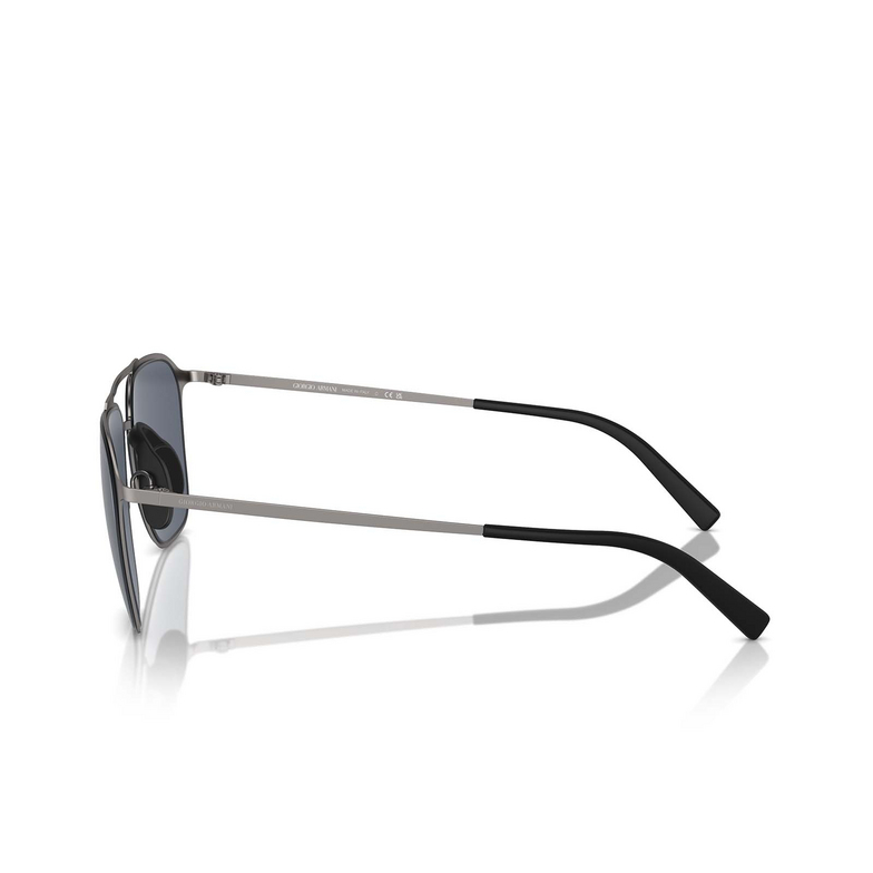 Gafas de sol Giorgio Armani AR6110 300387 matte gunmetal - 3/4