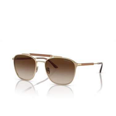 Giorgio Armani AR6149 Sunglasses 300213 matte pale gold - three-quarters view