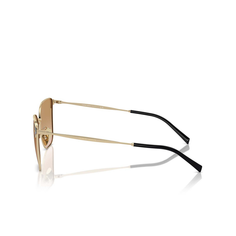 Giorgio Armani AR6155 Sunglasses 301313 pale gold - 3/4