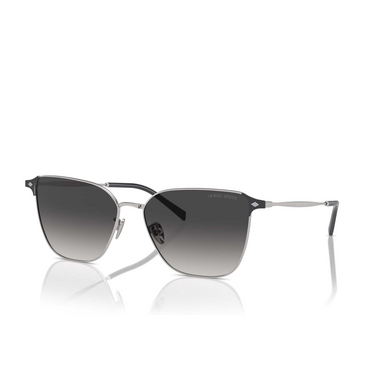Giorgio Armani AR6155 Sunglasses 30158G silver - three-quarters view