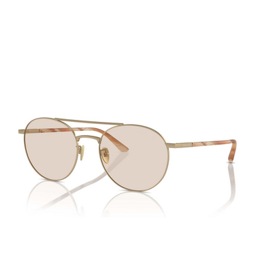 Giorgio Armani AR6156 Sunglasses 3002M4 matte pale gold - three-quarters view