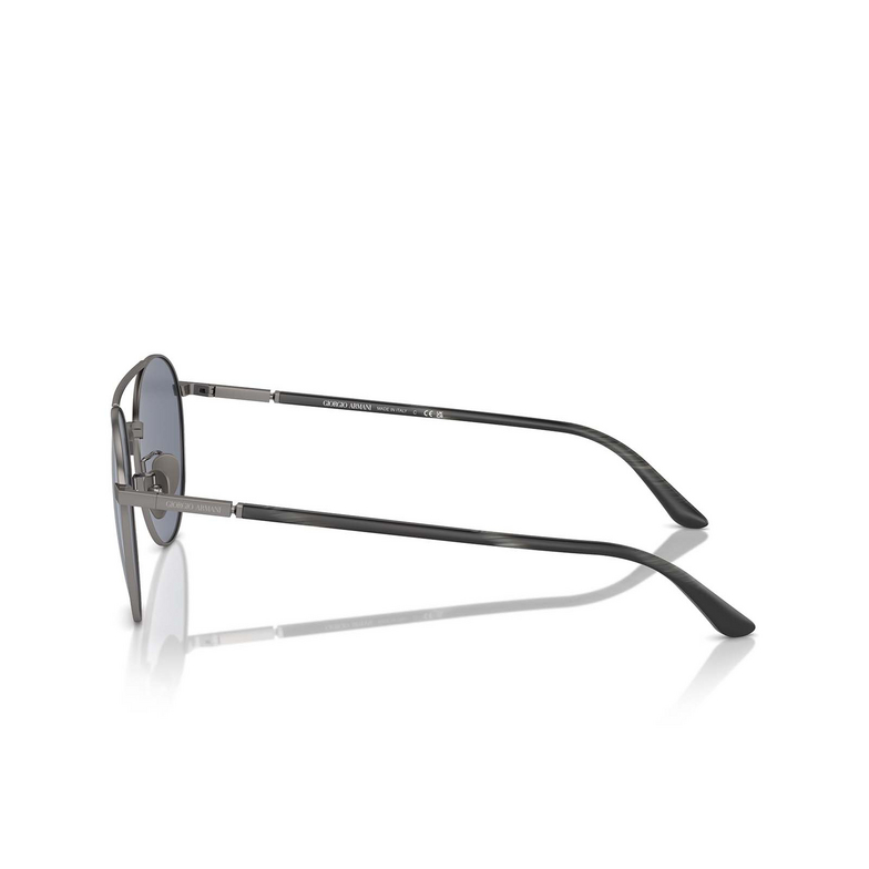 Giorgio Armani AR6156 Sunglasses 337819 matte gunmetal - 3/4