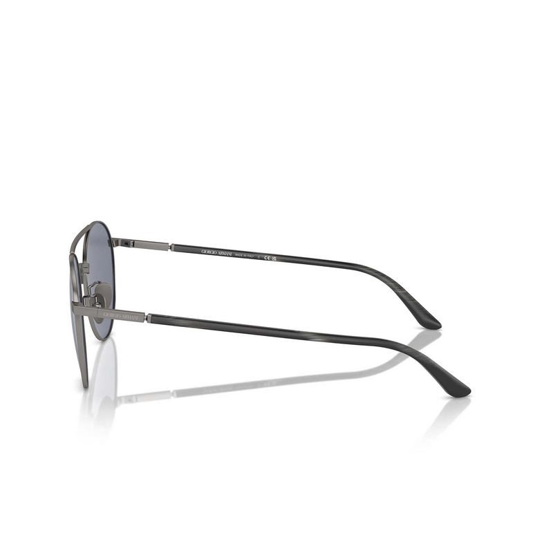 Lunettes de soleil Giorgio Armani AR6156 337819 matte gunmetal - 3/4