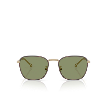 Lunettes de soleil Giorgio Armani AR6164J 30022A matte pale gold - Vue de face