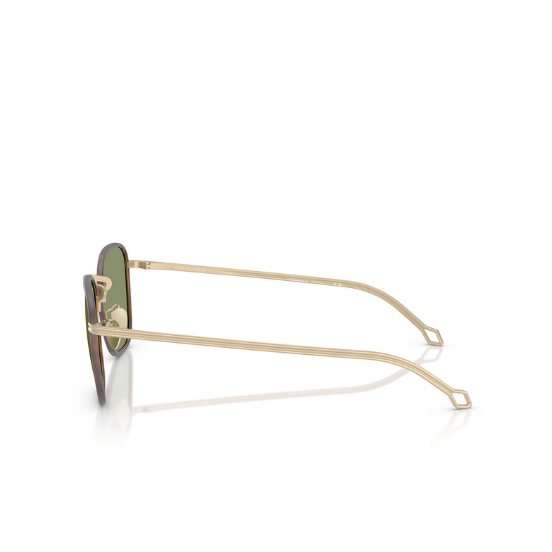 Lunettes de soleil Giorgio Armani AR6164J 30022A matte pale gold - 3/4