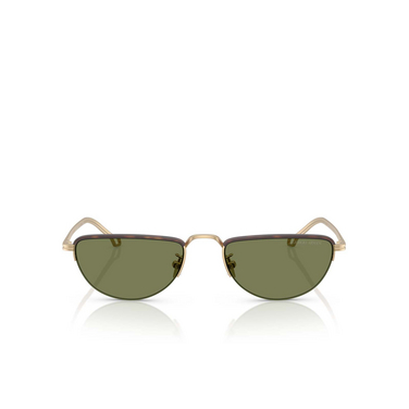 Gafas de sol Giorgio Armani AR6166J 30022A matte pale gold - Vista delantera