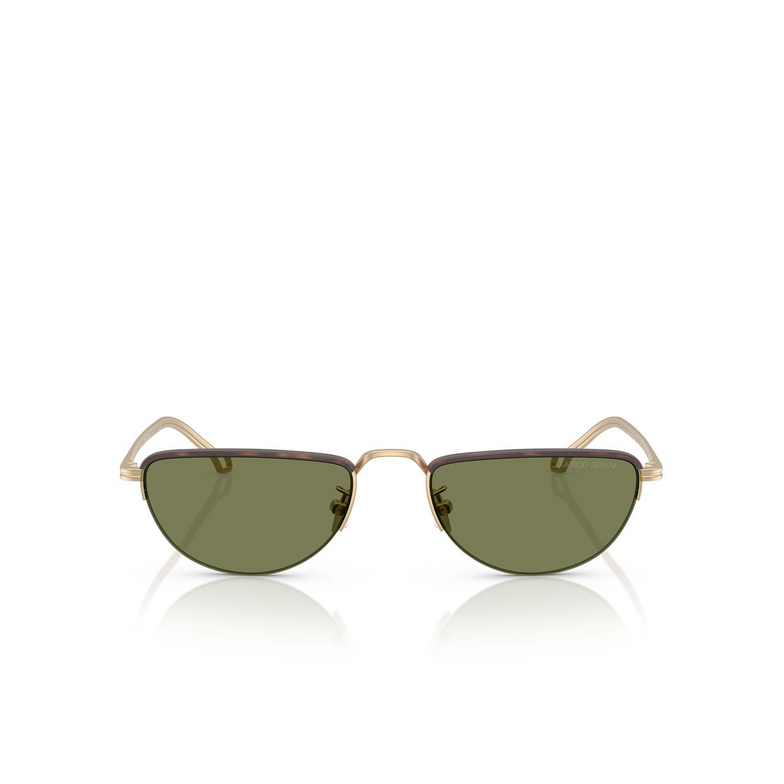 Lunettes de soleil Giorgio Armani AR6166J 30022A matte pale gold - 1/4