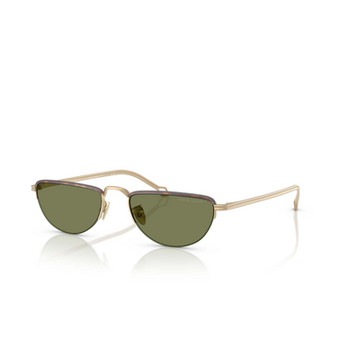 Gafas de sol Giorgio Armani AR6166J 30022A matte pale gold - Vista tres cuartos