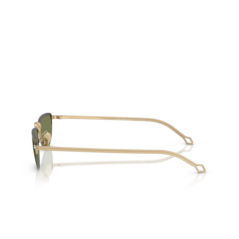 Lunettes de soleil Giorgio Armani AR6166J 30022A matte pale gold - 3/4