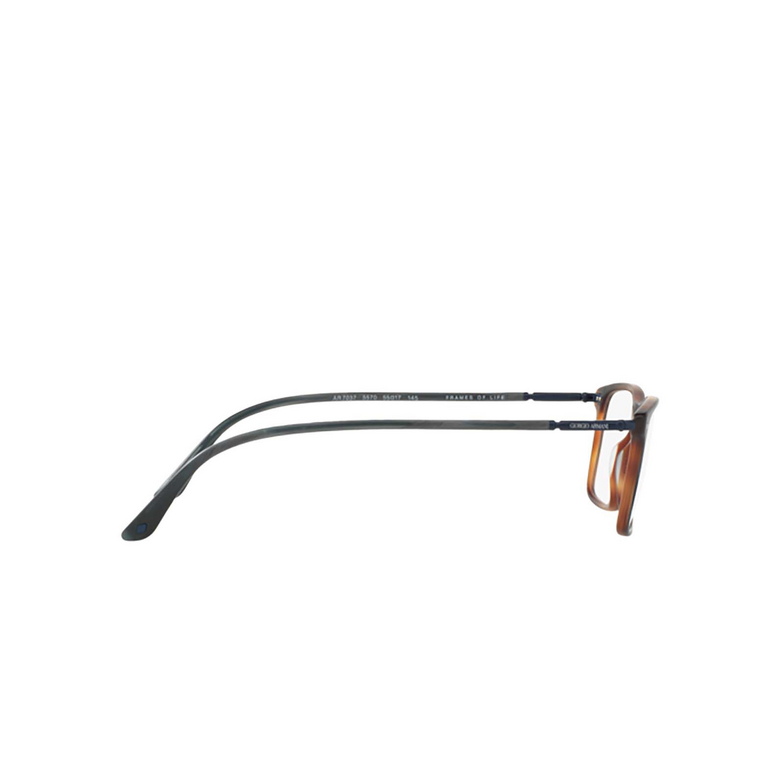 Giorgio Armani AR7037 Eyeglasses 5570 matte grey horn - 3/4