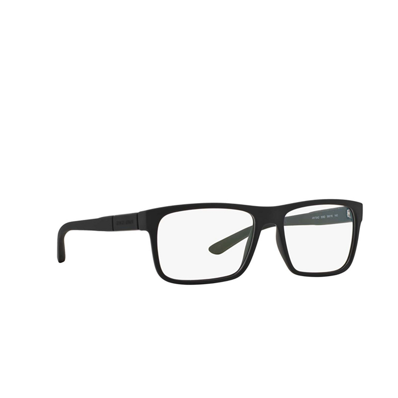 Giorgio Armani AR7042 Eyeglasses 5063 black rubber - 2/4