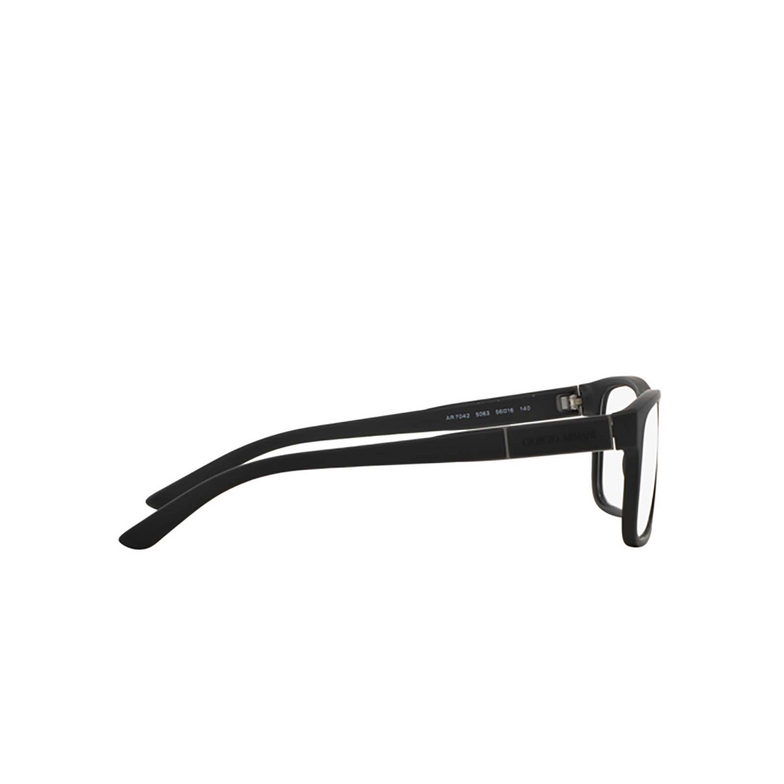 Giorgio Armani AR7042 Eyeglasses 5063 black rubber - 3/4