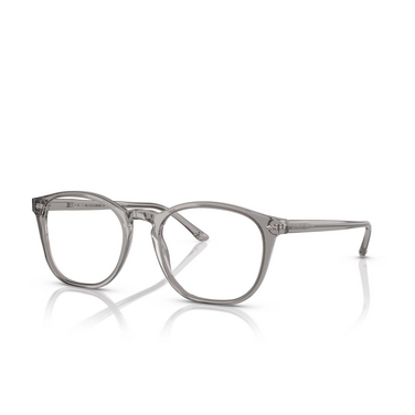 Gafas graduadas Giorgio Armani AR7074 6070 transparent grey - Vista tres cuartos