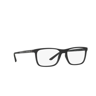 Giorgio Armani AR7104 Eyeglasses 5063 black rubber - three-quarters view