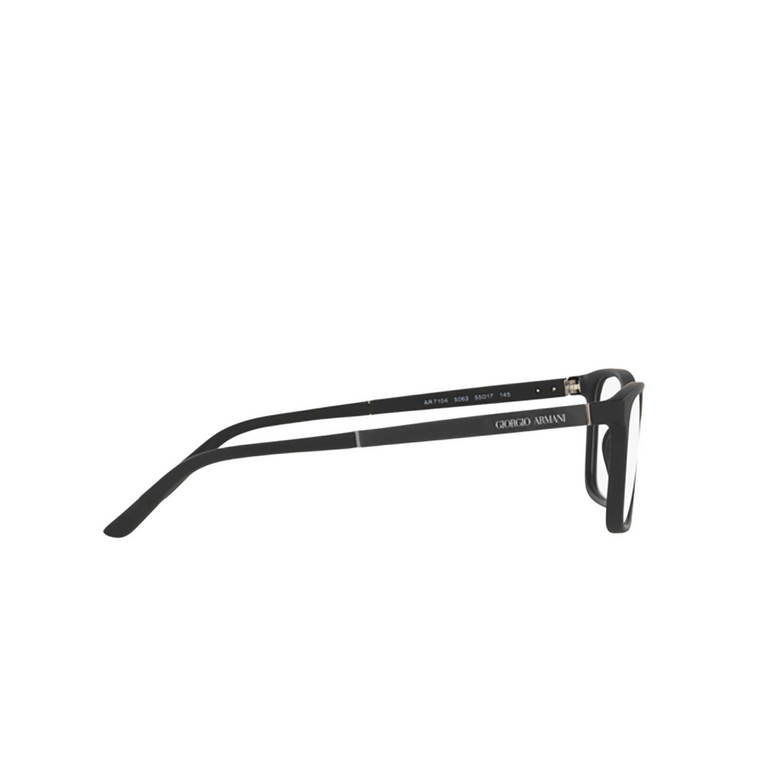 Giorgio Armani AR7104 Eyeglasses 5063 black rubber - 3/4
