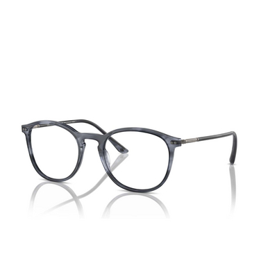 Giorgio Armani AR7125 Eyeglasses 5986 striped blue - three-quarters view