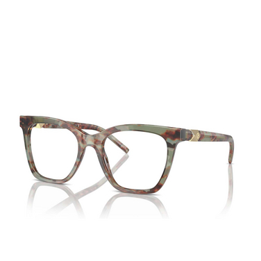 Giorgio Armani AR7238 Eyeglasses 5977 green havana - three-quarters view