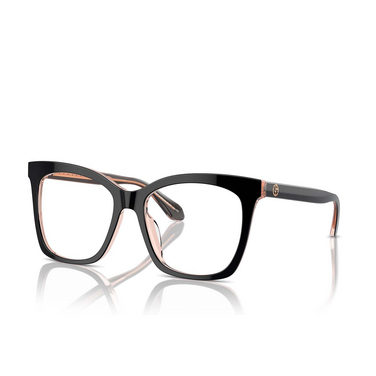 Giorgio Armani AR7254U Korrektionsbrillen 6089 top black / transparent pink - Dreiviertelansicht