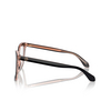 Lunettes de vue Giorgio Armani AR7254U 6089 top black / transparent pink - Vignette du produit 3/4