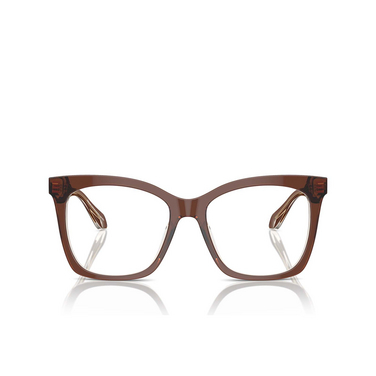 Giorgio Armani AR7254U Eyeglasses 6090 top transparent brown / honey - front view