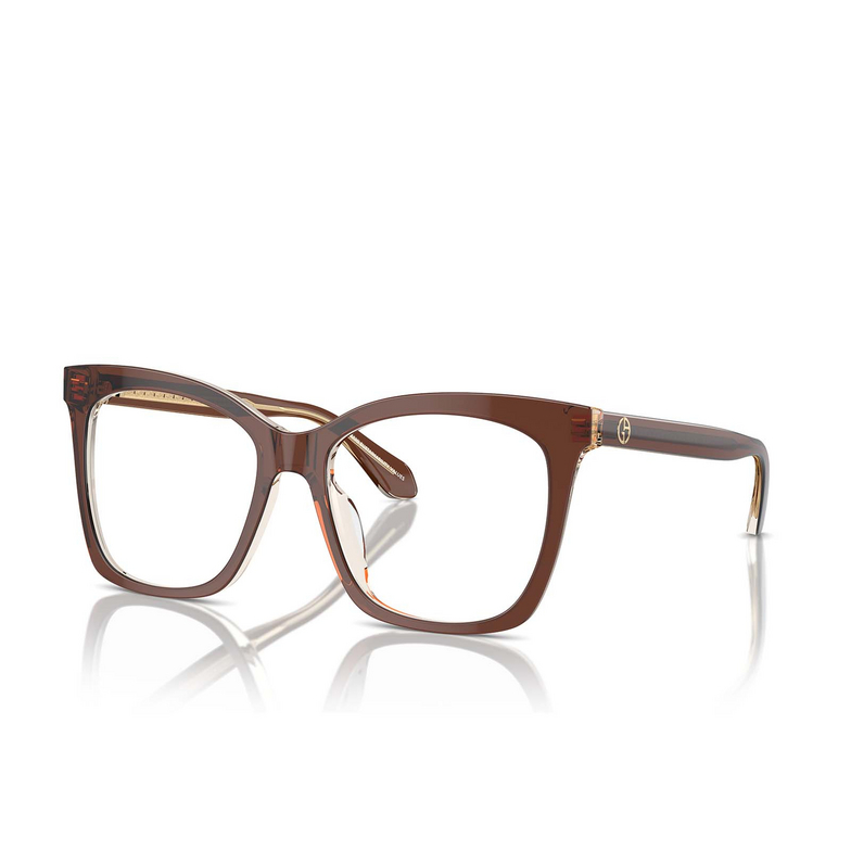 Giorgio Armani AR7254U Eyeglasses 6090 top transparent brown / honey - 2/4