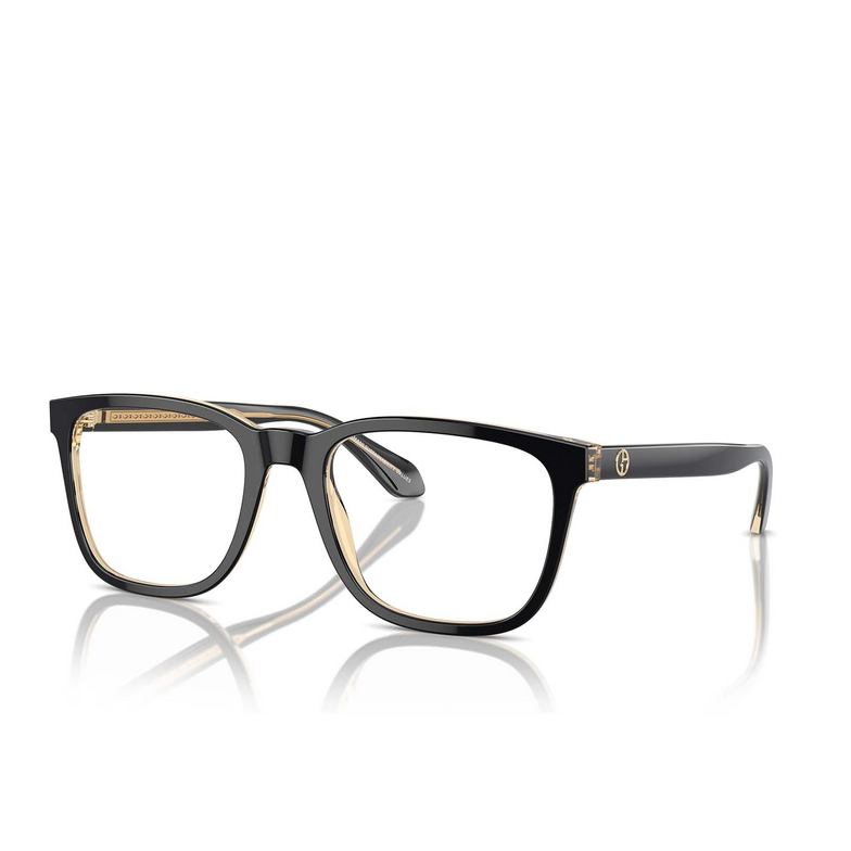 Giorgio Armani AR7255 Eyeglasses 6084 top black / transparent orange - 2/4
